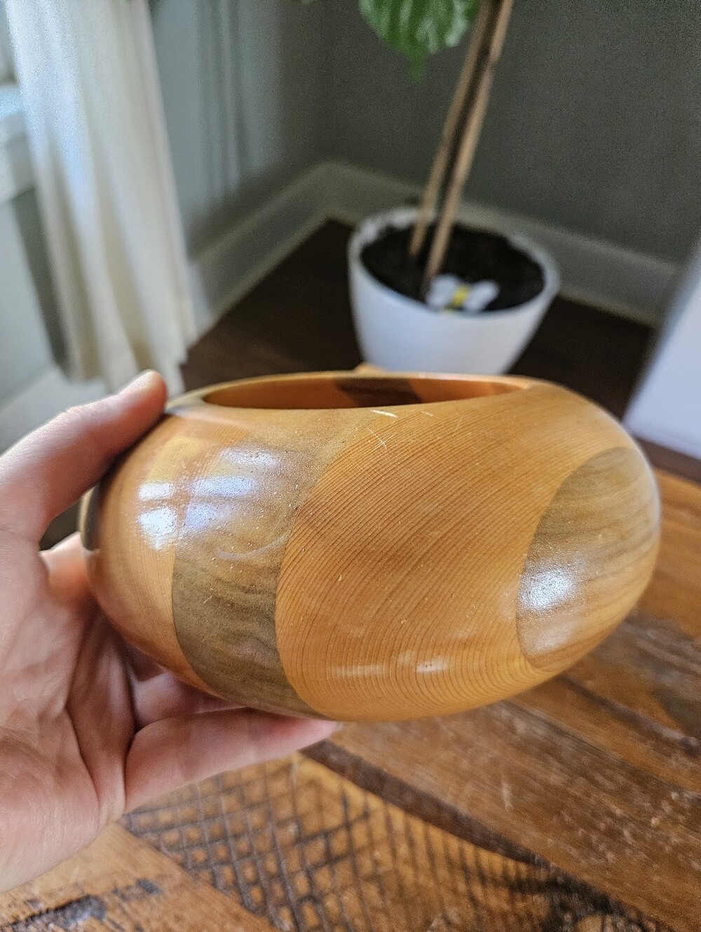 Vintage Wooden Bowl